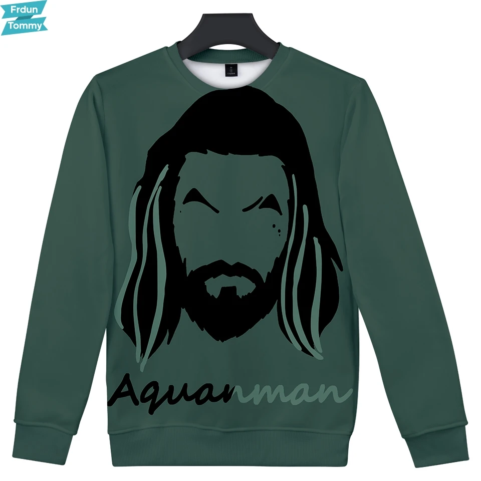 Новый 3D Aquaman 2018 фестиваль зимний Свитшот без капюшона модный Забавный свитшот для