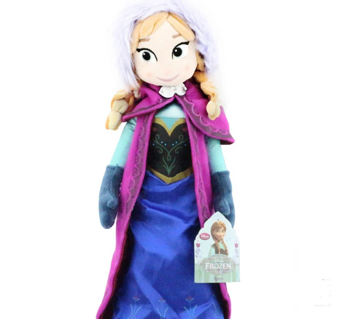 New 50CM dolls Plush Toys Princess Anna and Elsa Doll soft Kids toys for Girls Children | Игрушки и хобби