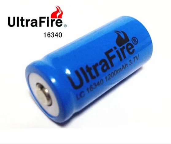 Rechargeable LC16340 Battery /CR123 Li-ion Batteries 1200mAh 3.7V For Flashlight laser pointer pen Toys |