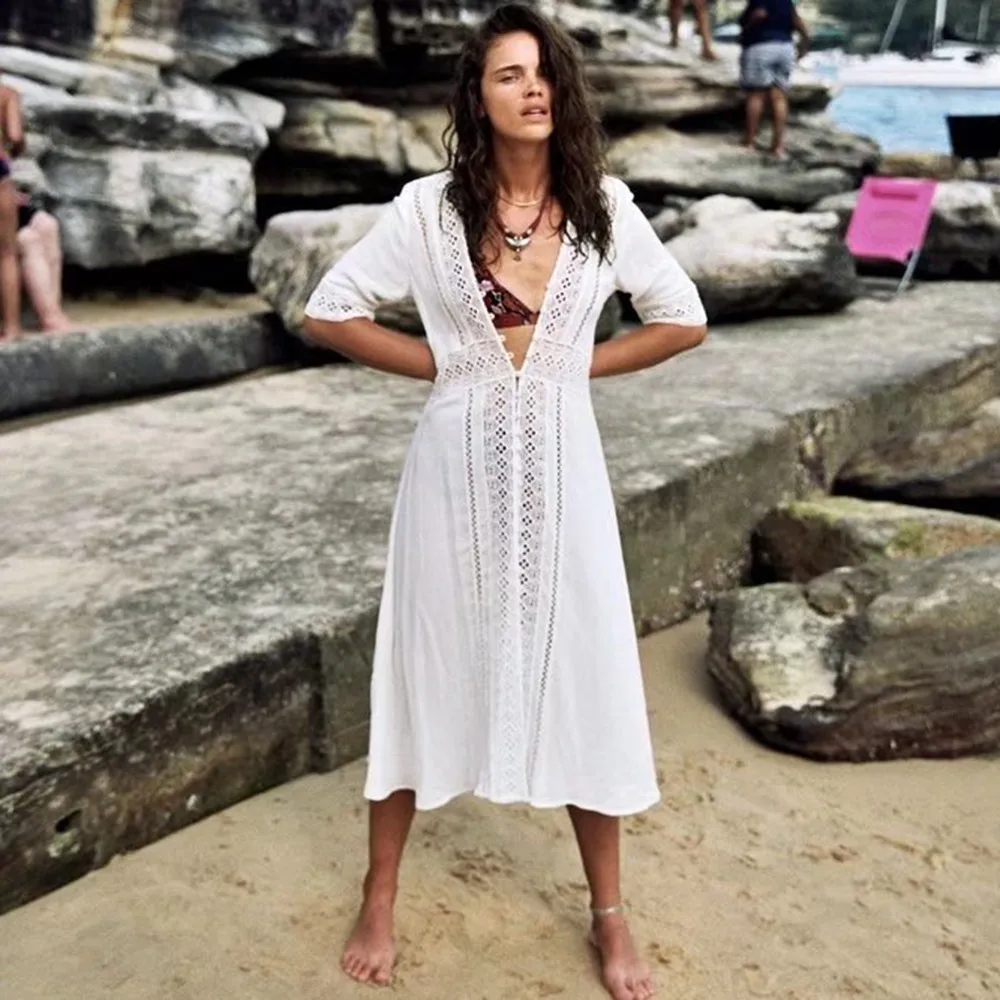 2018 Boho сексуальные повседневные офисные женские платья Хлопковые Леггинсы для