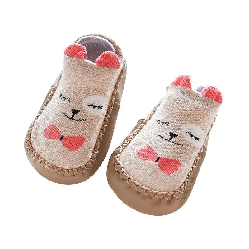 A6 Baby Socks With Rubber Soles Infant Newborn Baby Girls Boys Autumn Winter Children Floor Socks Shoes Anti Slip Soft Sole Sock - Цвет: A6