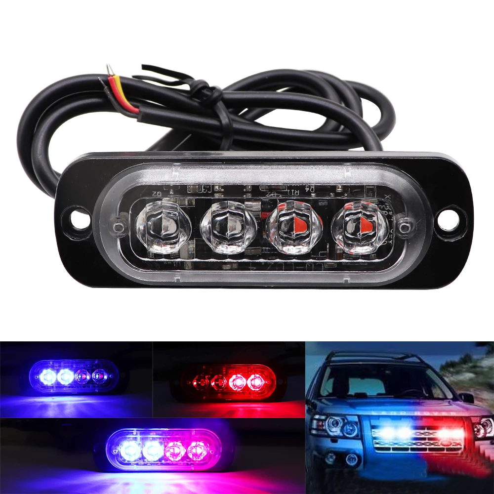 1 шт. светодиодный стробоскоп Предупреждение ющий свет решетчатая подсветка