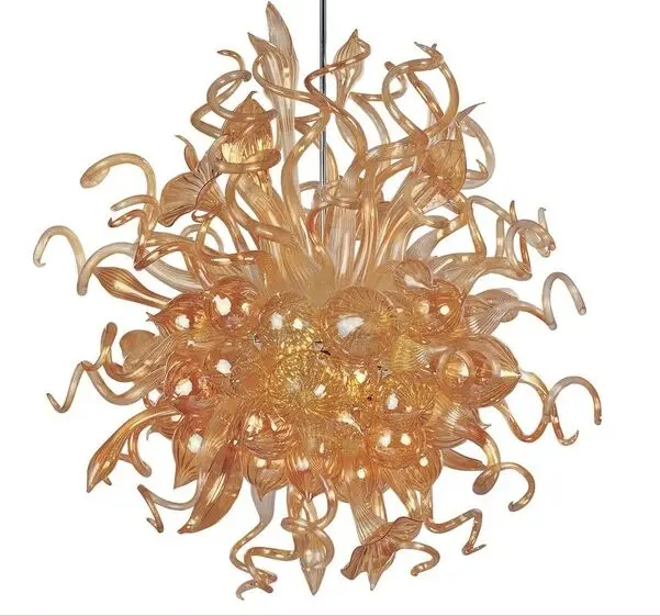 

Gold Chandelier Luxury Hand Blown Murano Glass LED Hanging Chandelier