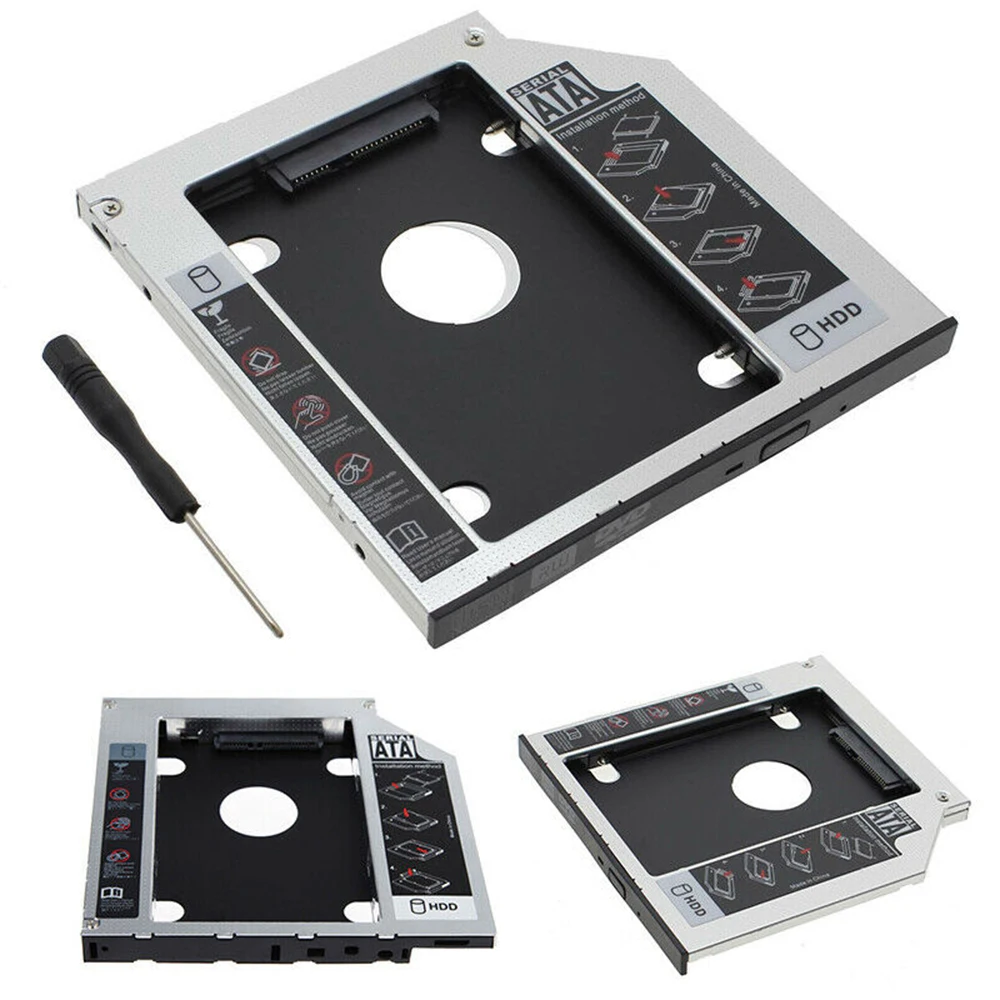 Новый универсальный 12 7 мм SATA 2nd SSD HDD жесткий диск Caddy для DVD ROM CD Optical Bay|Жёсткие
