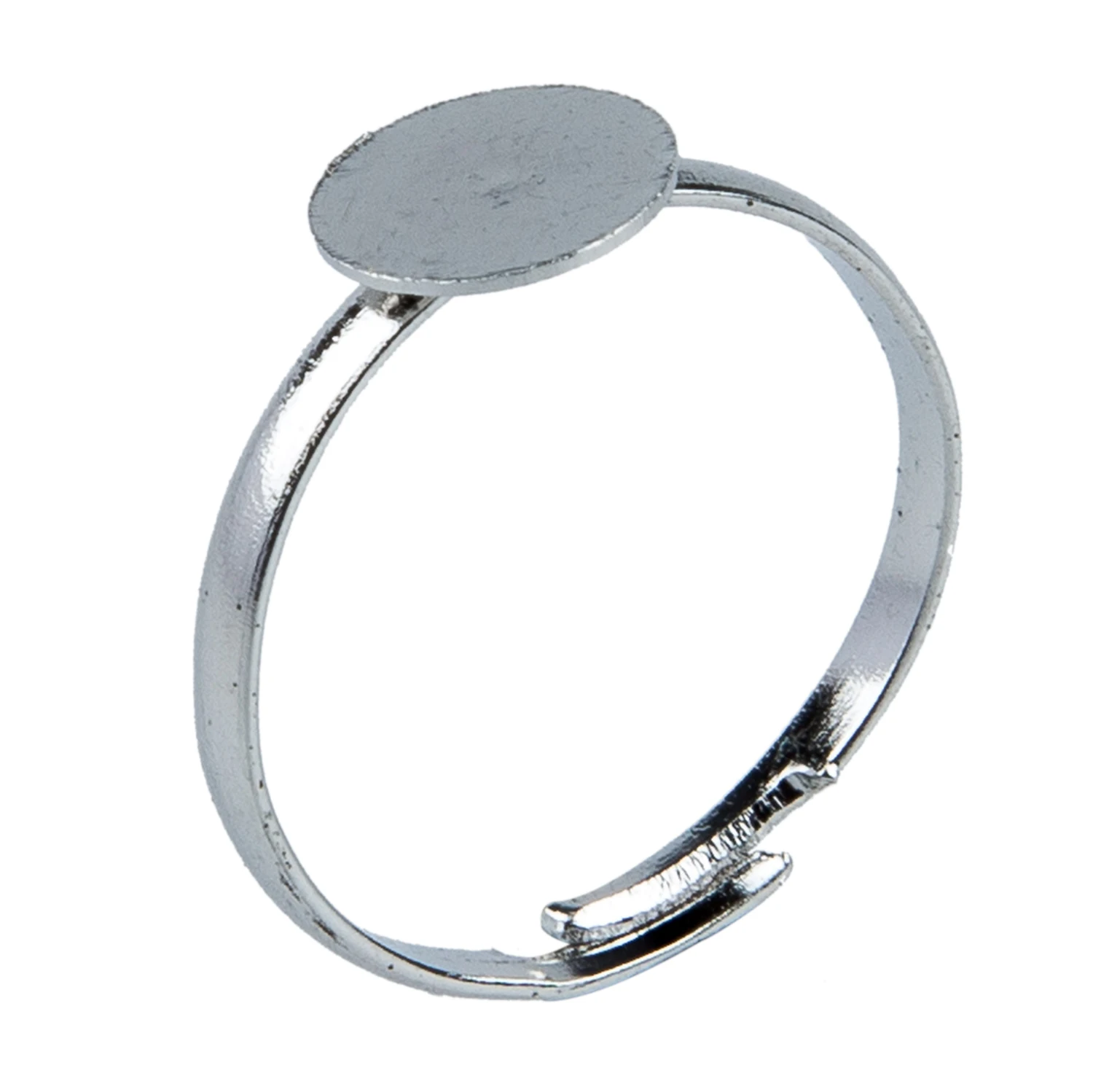 

10 x Base of the ring Metal adjustable Silver-Color 8mm results