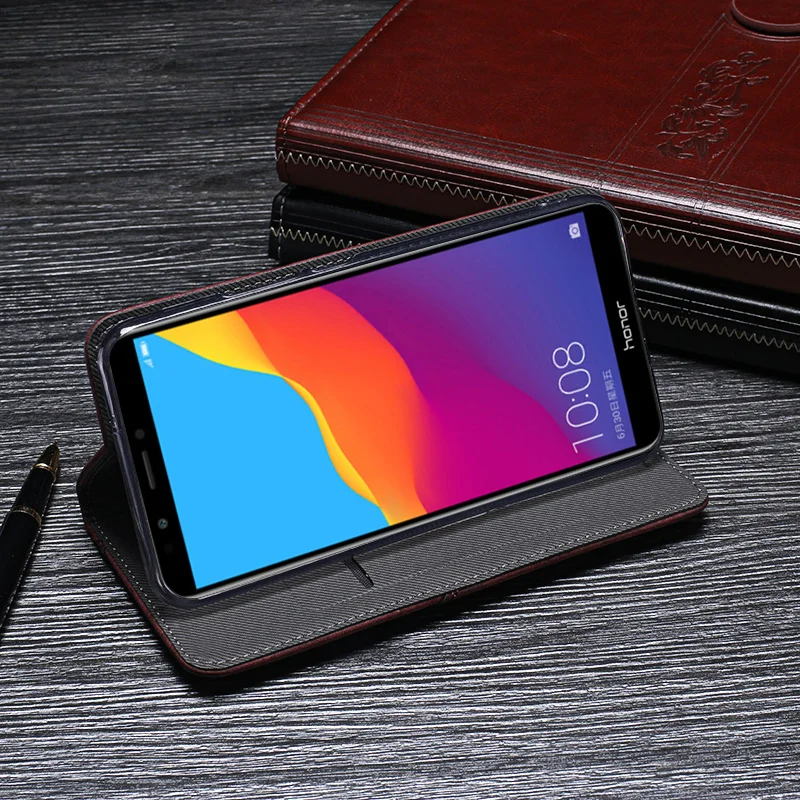 Чехол для huawei Honor 7C Pro, чехол, 5,99 дюйма, высокое качество, Ретро стиль, флип, кожаный чехол для Honor LND-L29, чехол, деловой чехол для телефона