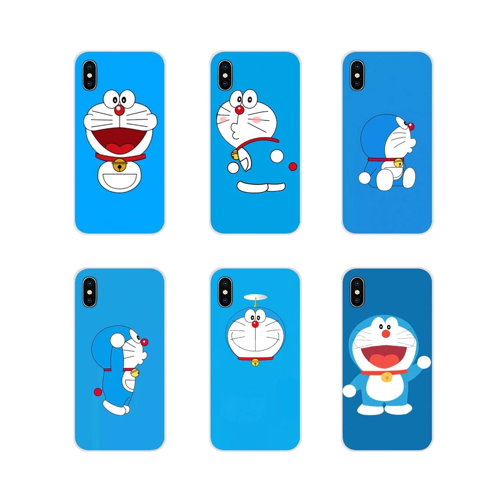 Для Huawei G7 G8 P7 P8 P9 P10 P20 P30 Lite Mini Pro P Smart Plus 2017 2018 2019 силиконовый чехол милый Doraemon синий