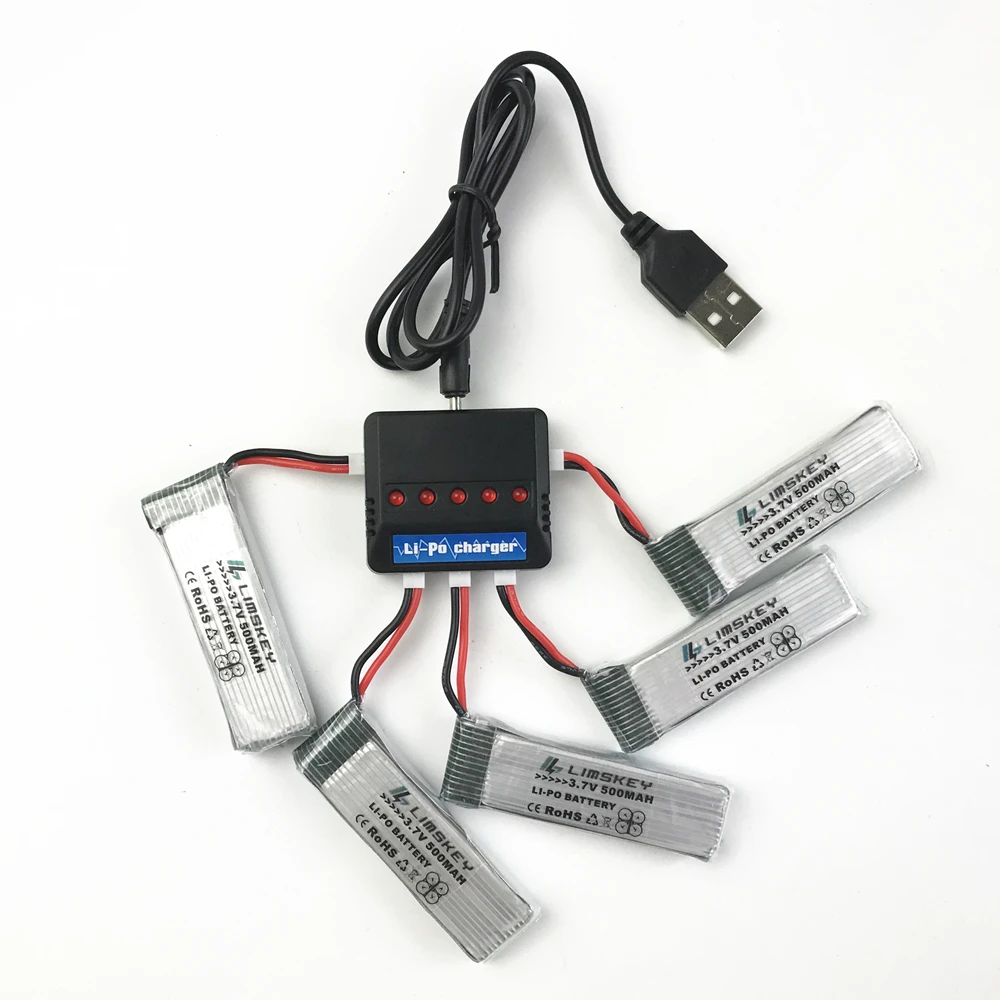 3,7 v 500mah аккумулятор для радиоуправляемой камеры Дрон для JJRC H37 Eachina E50 RC Quacopter запасные части Аксессуары 3,7 V li-po зарядное устройство