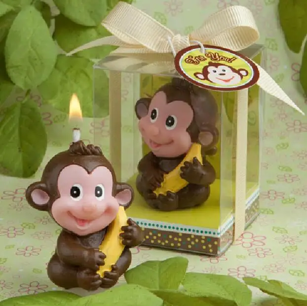 Фото (Упаковка из 10 свечей) Креативные бездымные свечи с обезьяной для - купить
