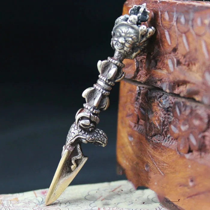 Мини размер ручной работы непальская медная Ваджра Тибетские буддийские