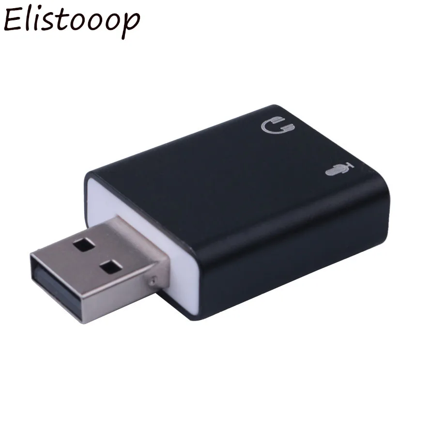 Elitooop USB внешняя звуковая карта 7.1CH 3 5 мм Usb адаптер конвертер Аудио Микрофон