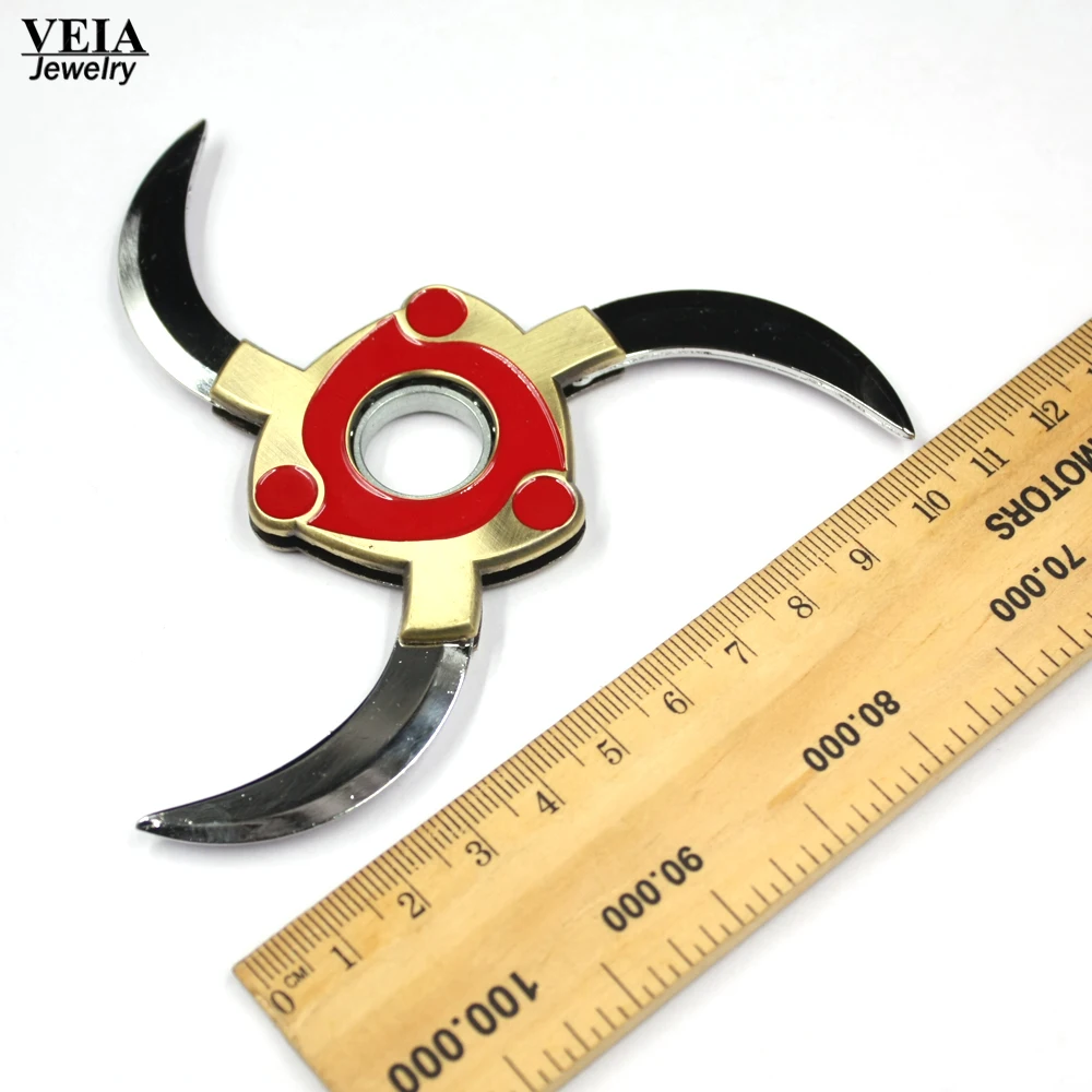 Новинка 2017 2 стилей Наруто поворот Fold Shuriken подшипник подвеска брелок вращающийся