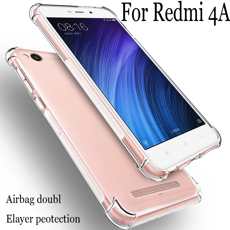 Ультратонкий Прозрачный мягкий ударопрочный чехол для телефона Xiaomi Redmi 4A 4 A