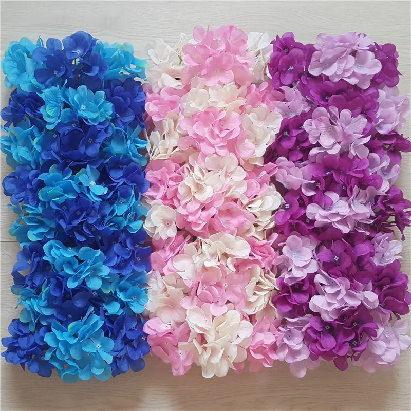 

simulation hydrangea flower wall road leading decorative hydrangea display artificial flower wall fake silk wreath wall