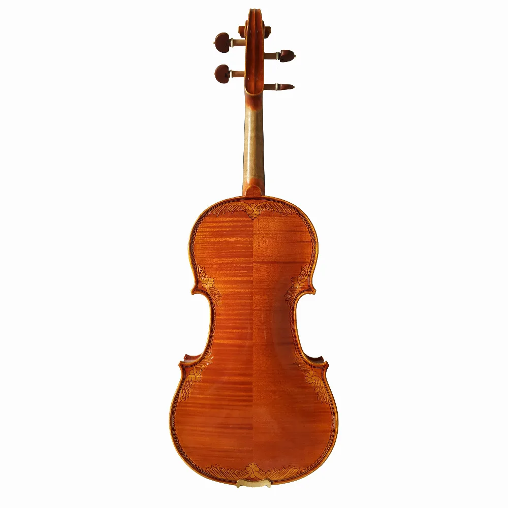 Копия Stradivarius 1715 ручная работа резьба цветок FPVN03 скрипка+ углеродного волокна лук пены чехол