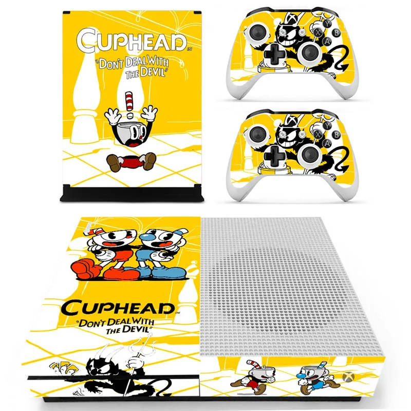 S-1177 Cuphead Vinly кожи Стикеры наклейки для xbox один с консоли с двумя Беспроводной контроллер кожа - Цвет: S-1177