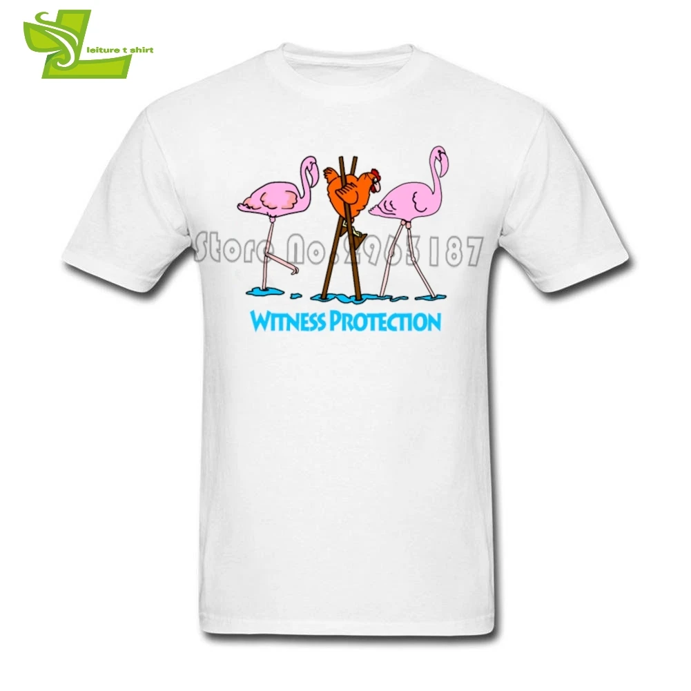 Футболка мужская с коротким рукавом круглым вырезом и принтом фламинго|t shirt men|t