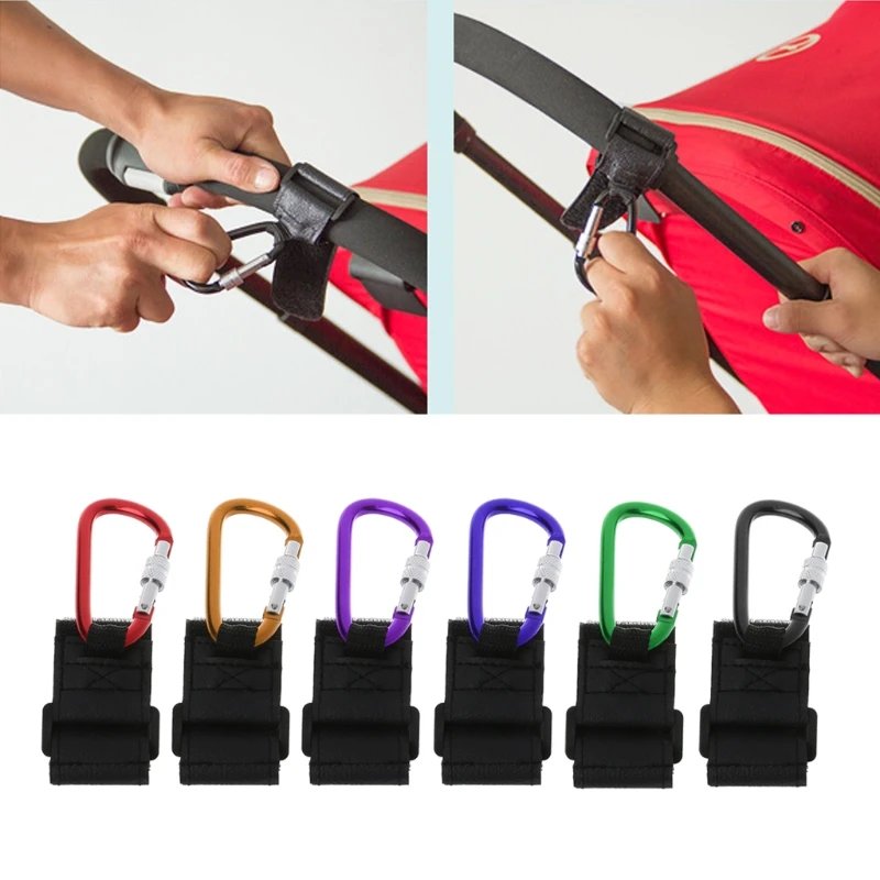 

ABS Baby Stroller Hooks Multifunction Baby Stroller Hook Metal Hanging Hooks Stroller Clip Baby Wheelchair Stroller Accessories