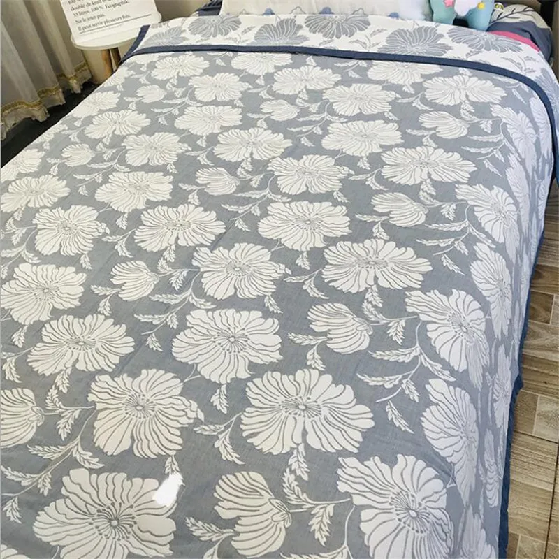 Детское одеяло 150*200 см кисейного хлопка, в 3 слоя для взрослых Крышка Кондиционера Одеяло детский осенний толстый спальный постельные принадлежности