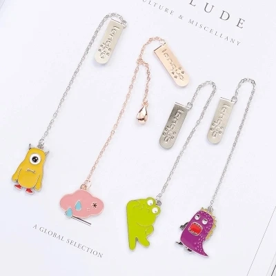 

Креативные Мультяшные персональные подвесные металлические закладки 5 шт. Бесплатная доставка