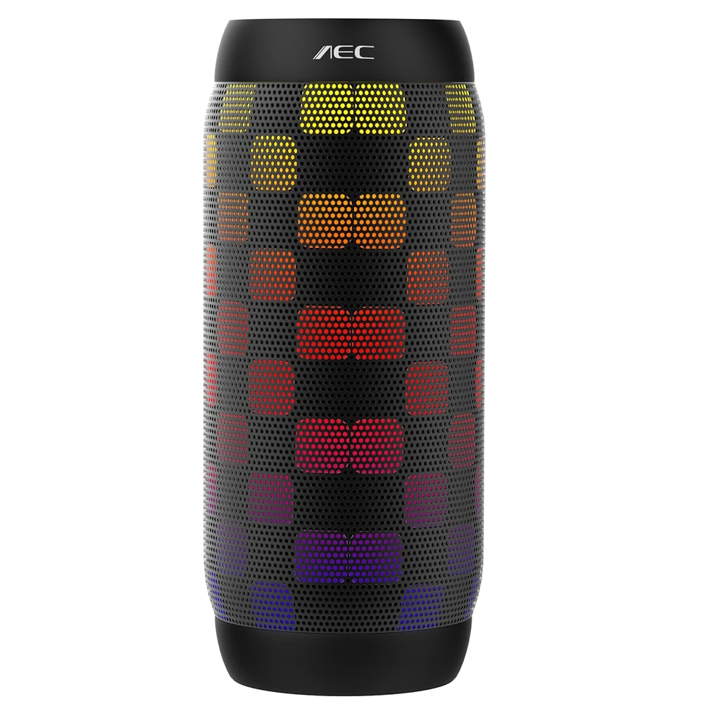AEC BQ-615 PRO Speaker Portable LED Colorful Wireless Bluetooth 3.0 HIFI Stereo 3.5mm Audio Port Support NFC Microphone | Электроника