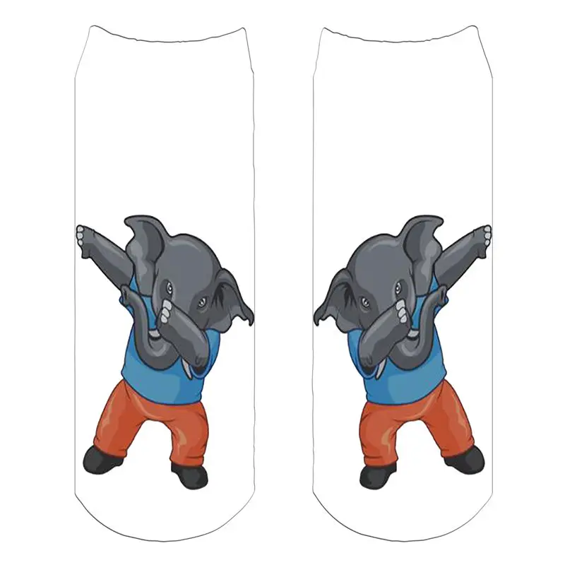 Серебристый Носки до щиколотки с принтом единорога для бега; - Цвет: Серебристый