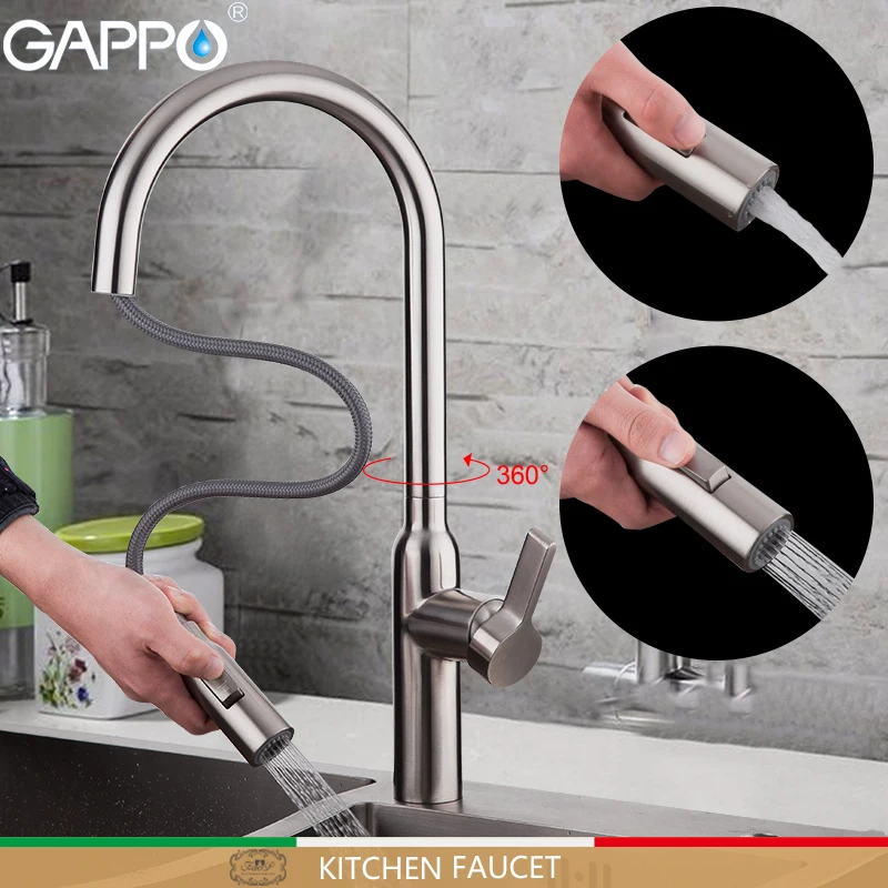 GAPPO кухонный кран из нержавеющей стали водопроводные краны смесители для
