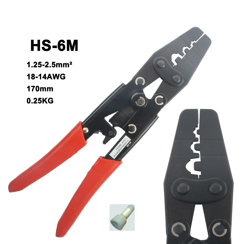 HD-6 HS-6L HS-6M HS-8 HS-14 HS-16 в японском стиле для обжима наконечников пайлер для ловли карпа терминал 1-6mm2 обжимные клещи для прессовочной машины