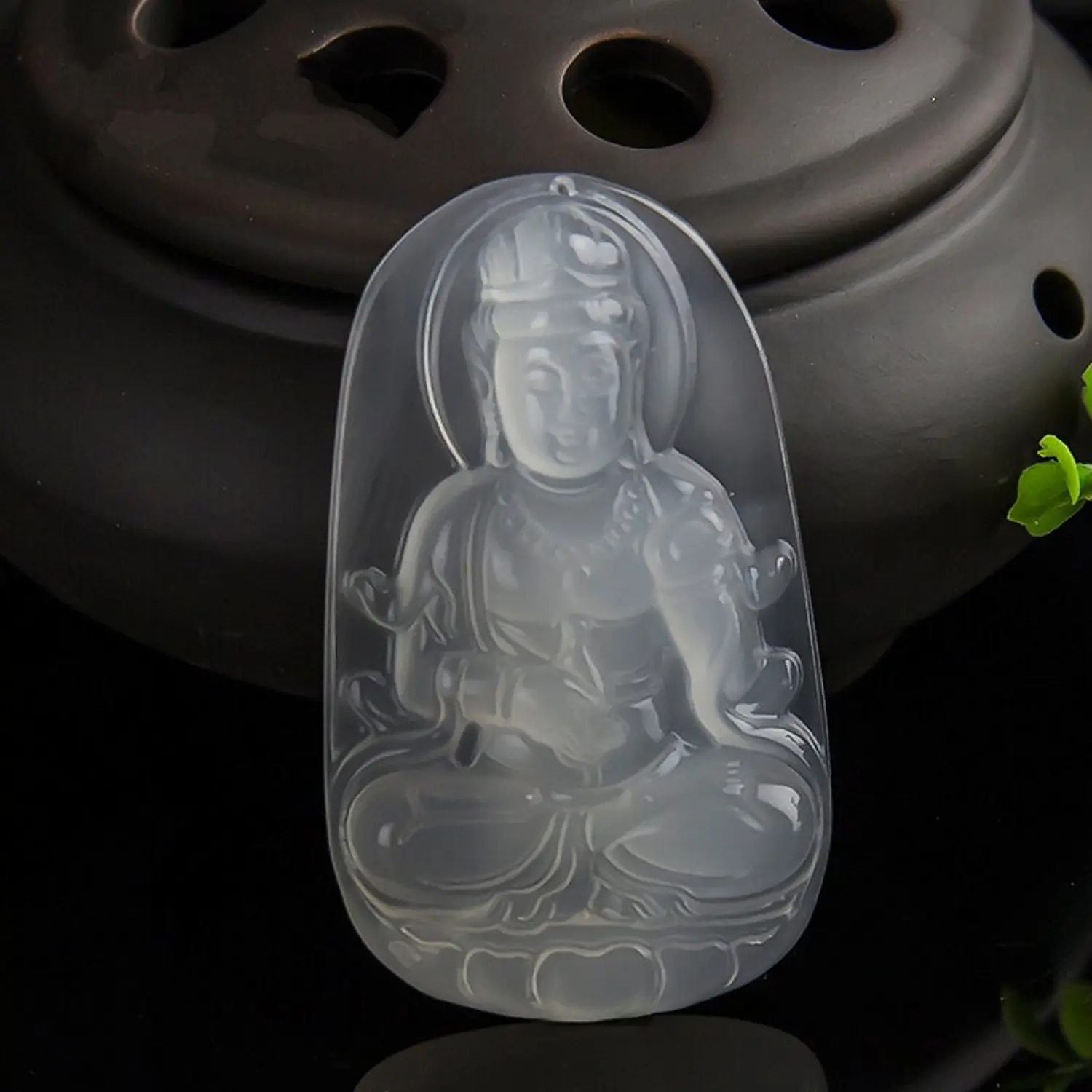 Koraba изысканные ювелирные изделия клин кк агат халцедон Avalokitesvara Гуаньинь Bodhisattva