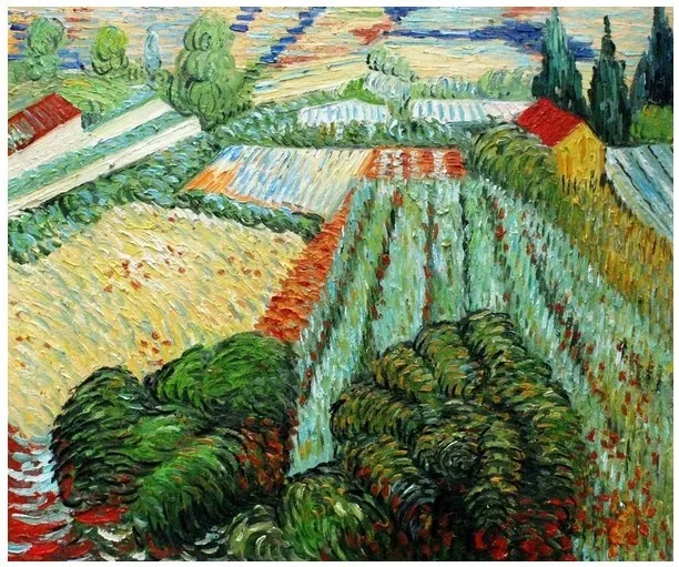 Настенная живопись на холсте с Маком в Saint Remy 1889 г. картина Винсента Ван Гога