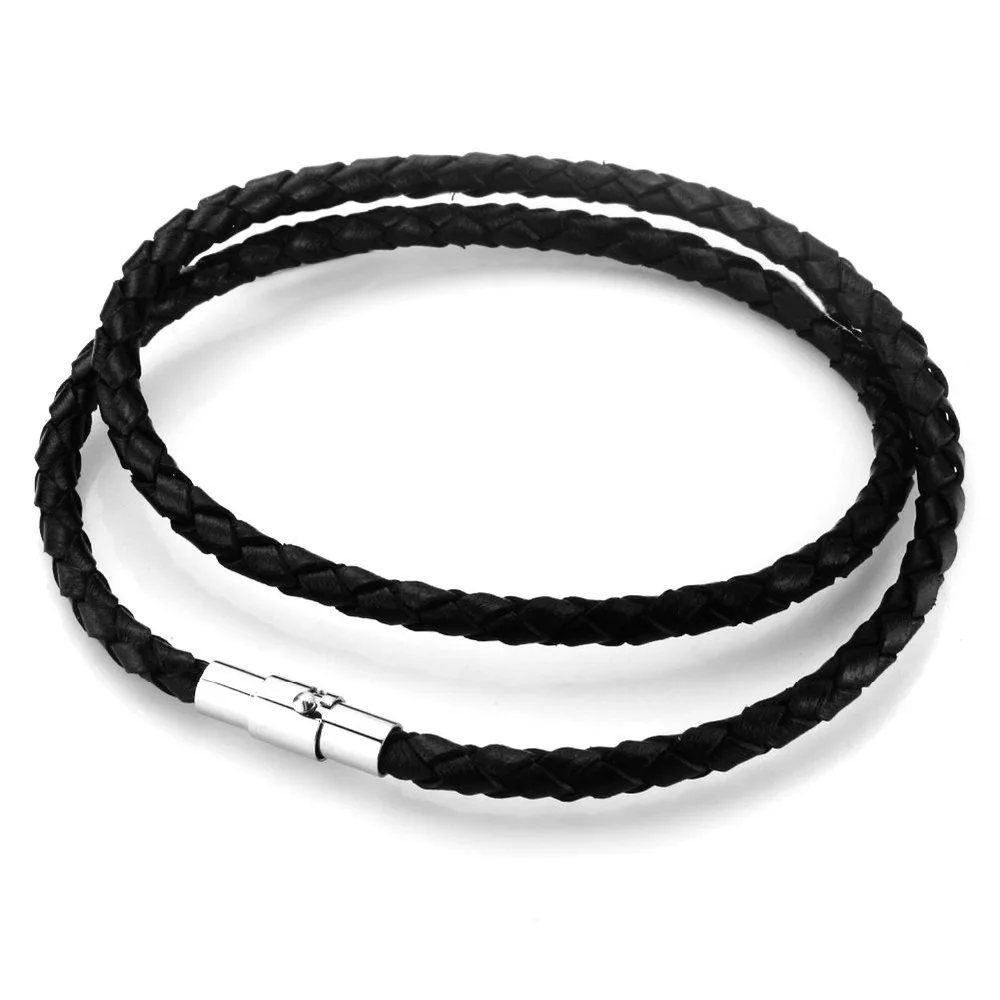 Фантастическое изящное ожерелье для молодых мужчин из нержавеющей стали черной