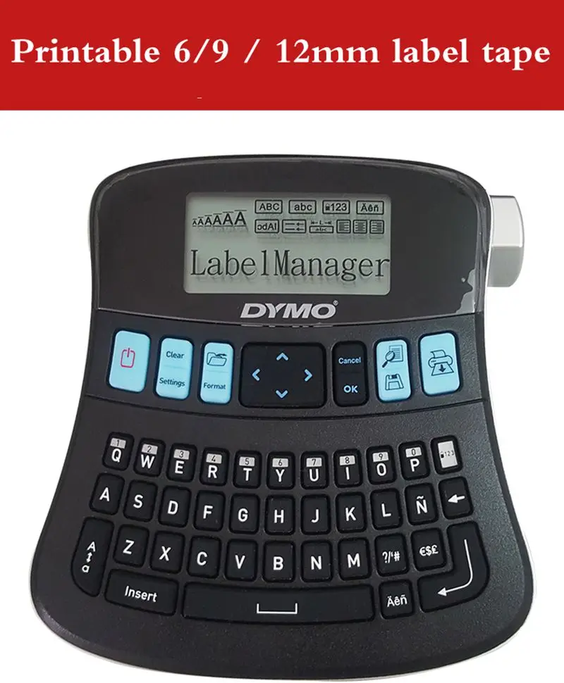 LM-210D ручной принтер для печати этикеток менеджер этикеток для dymo LM210D кабельная наклейка принтер этикеток все английские печатные машинки 210D