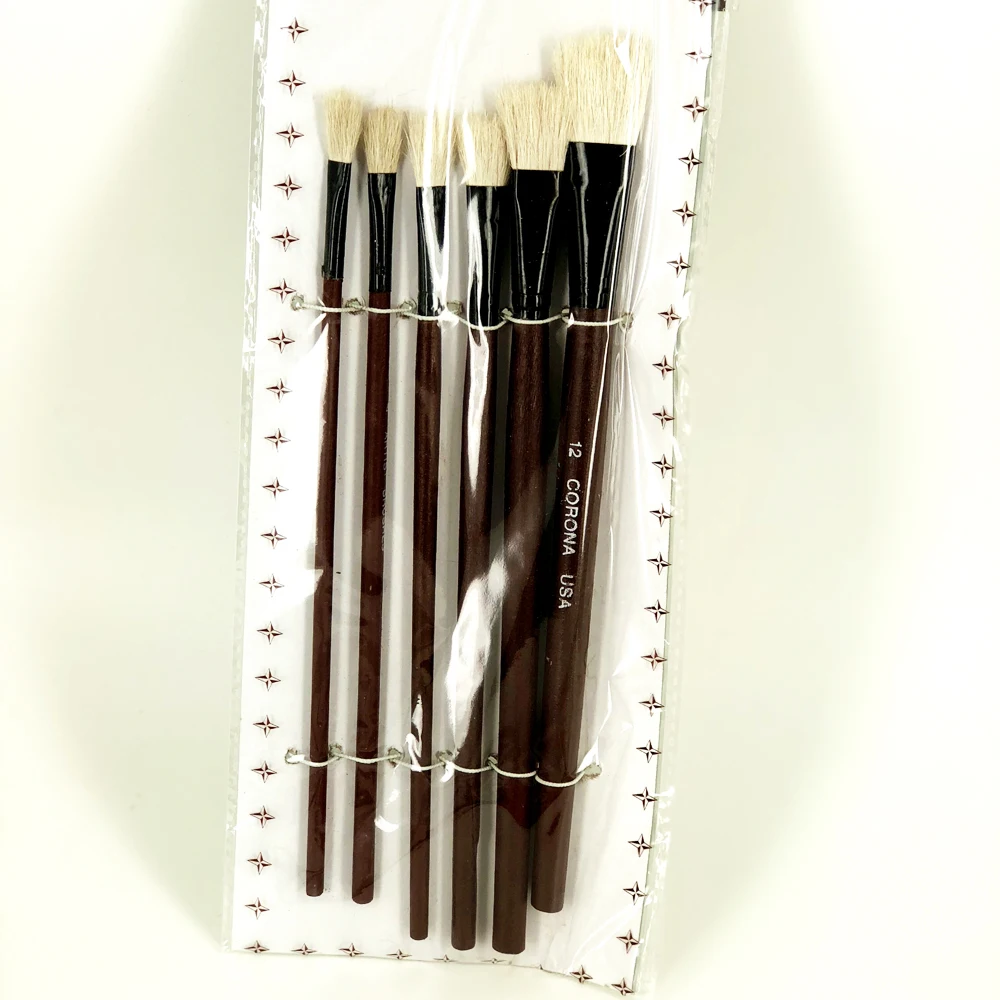 6 шт. размеров шерстяная кисть для позолота инструментов подметания и листьев