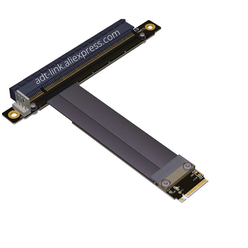 PCI E Райзер gen 3 0 32G/bps M.2 NGFF NVMe до 16X карта PCIe SATA к 4 контактному кабелю питания для