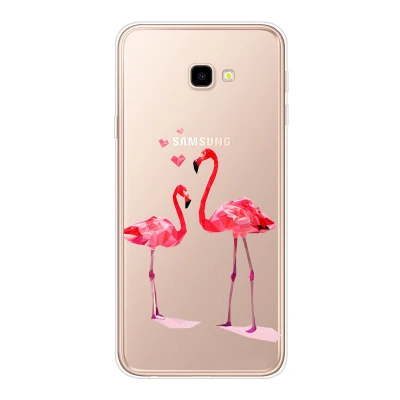 Хаки Чехол для samsung Galaxy J4 Plus J415F прозрачный силиконовый чехол для телефона с рисунком s Чехол для J415 SM-J415F J 4 J4Plus - Цвет: Хаки
