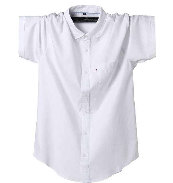 

Free shipping Ultralarge men's fat shirts mens big plus size cotton Turn-down Collar short-sleeve shirt bust 150 cm 8xl