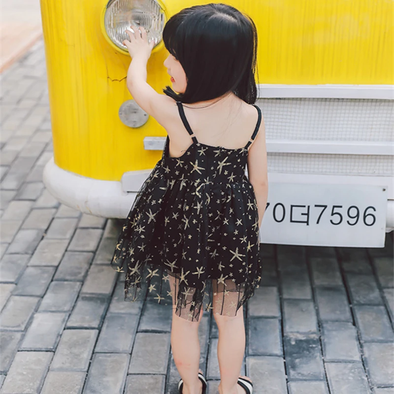 LILIGIRL 2019 модное пляжное платье для девочек Детский костюм без рукавов с принтом