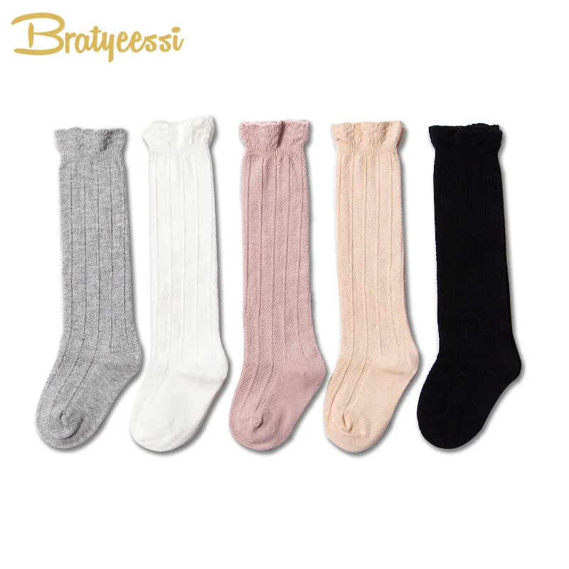 1 пара детские кружевные хлопковые носки до колен|newborn girl socks|baby socksnewborn socks |