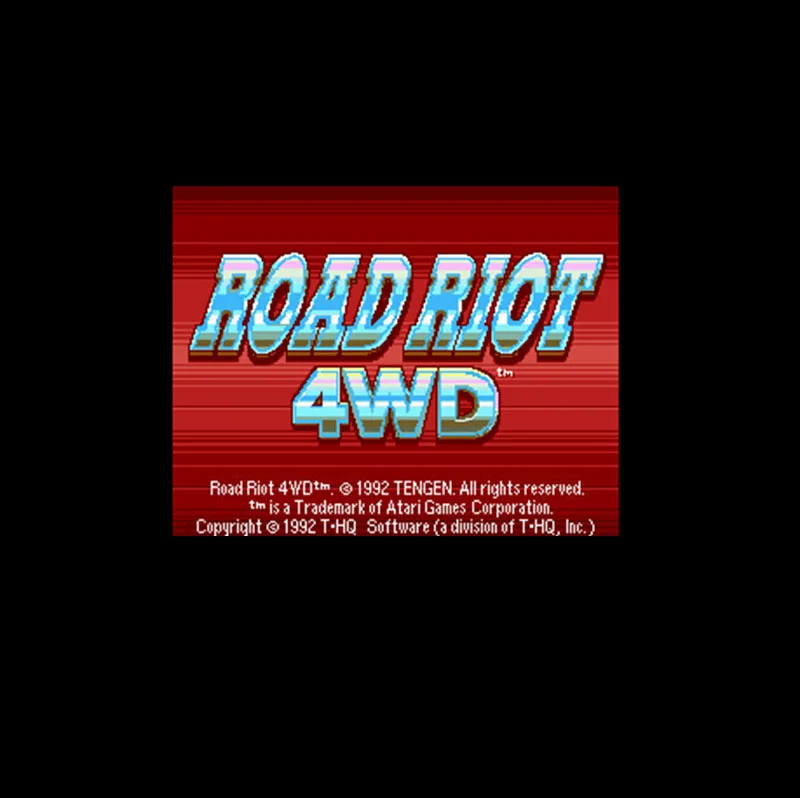 Road Riot 4WD 16 бит большая серая игровая карта для NTSC игрового игрока Прямая поставка |