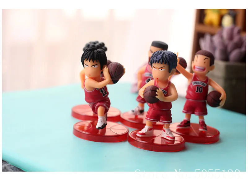 5 шт./лот SLAM DUNK Shohoku баскетбольный игрок Аниме фигурки Куклы ханамичи сакураги