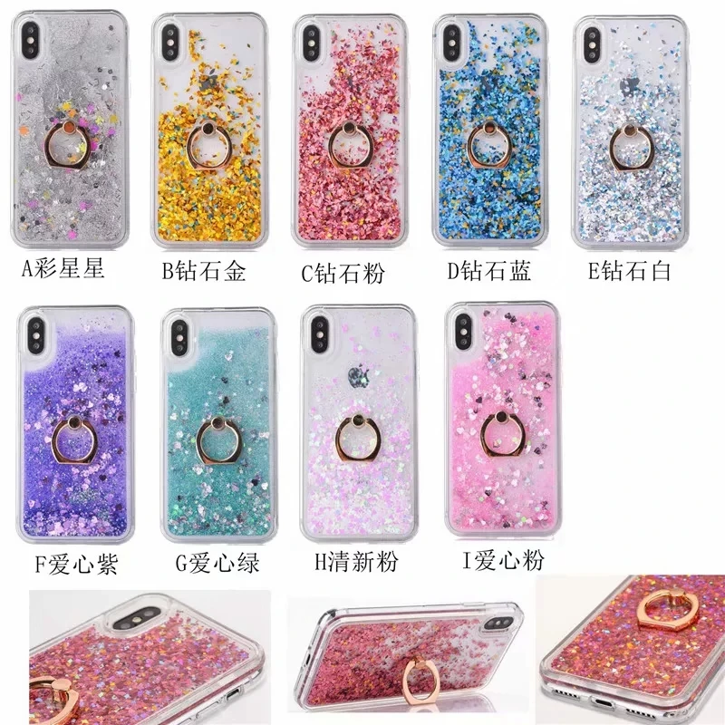 For Iphone XS Max Cover Dynamic Liquid Glitter Star love heart Crystal Quicksand Phone Cases 6 6s 7 8plus XR Coque |