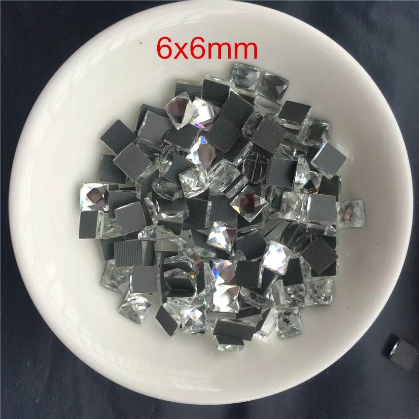 Большая распродажа прозрачные Стразы DMC квадратной формы стеклянные стразы