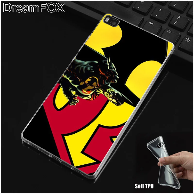 DREAMFOX M061 Бэтмен Джокер комиксы Мягкий ТПУ силиконовый чехол для Huawei P8 P9 P10 P20 P30 Lite Pro