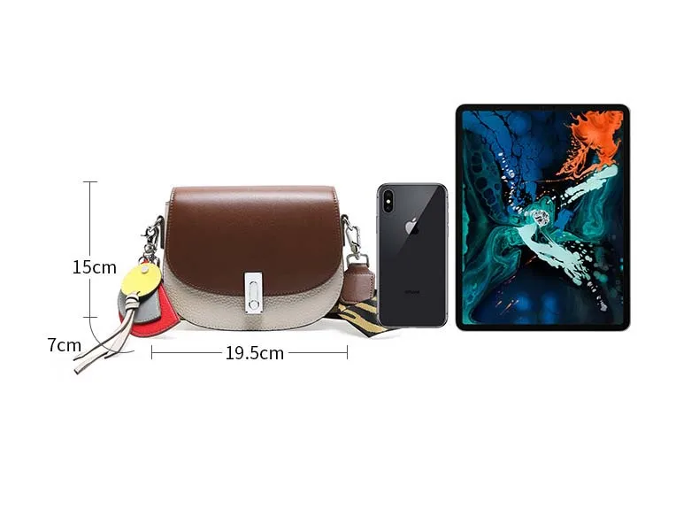 ALNEED Luxury Handbags Women Bags Designer Genuine Leather Saddle Bag Shoulder Bags Ladies Clutch Purses Crossbody Bag
