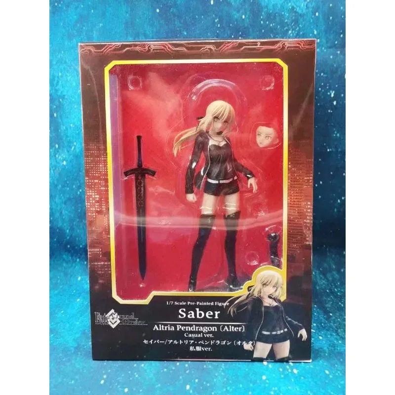 

Fate Grand Order 24cm Black Saber FATE The Holy Grail War Fate stay night PVC Arutoria Pendoragon Collectible model toy