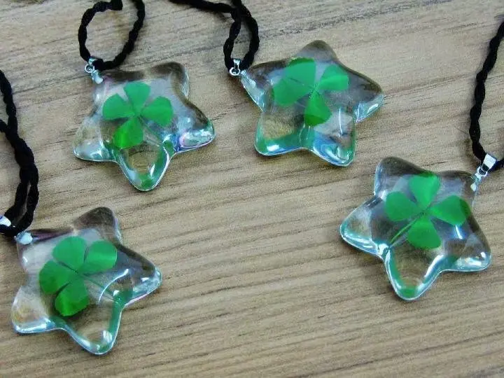 15 шт. новейшая Изысканная подвеска в виде звезды клевера|Ожерелья с подвеской| |