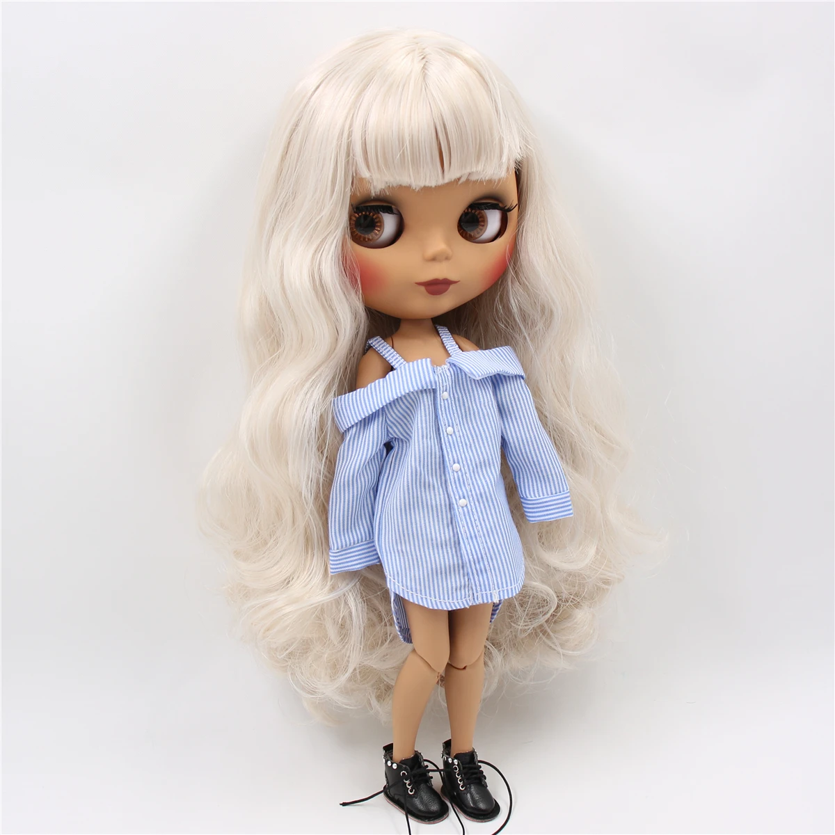 Ледяные дни Фортуны завод blyth кукла супер черная кожа тон темная кожа короткие красные волосы тело 1/6 30 см BL1248