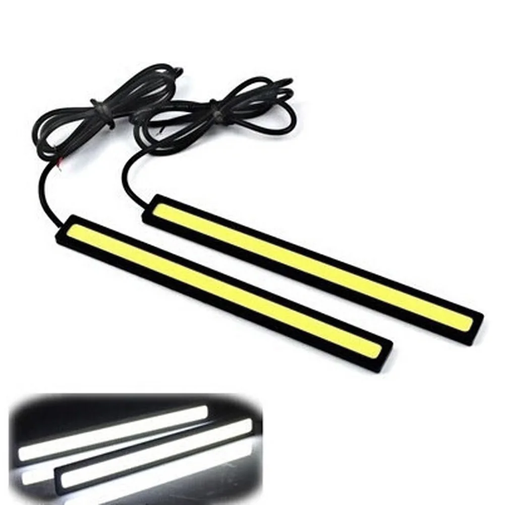 

2PCS Daytime Running Fog Lamp14CM 6W COB LED Car DRL Driving Strip Light Ultra-thin waterproof driving lights strip super bright