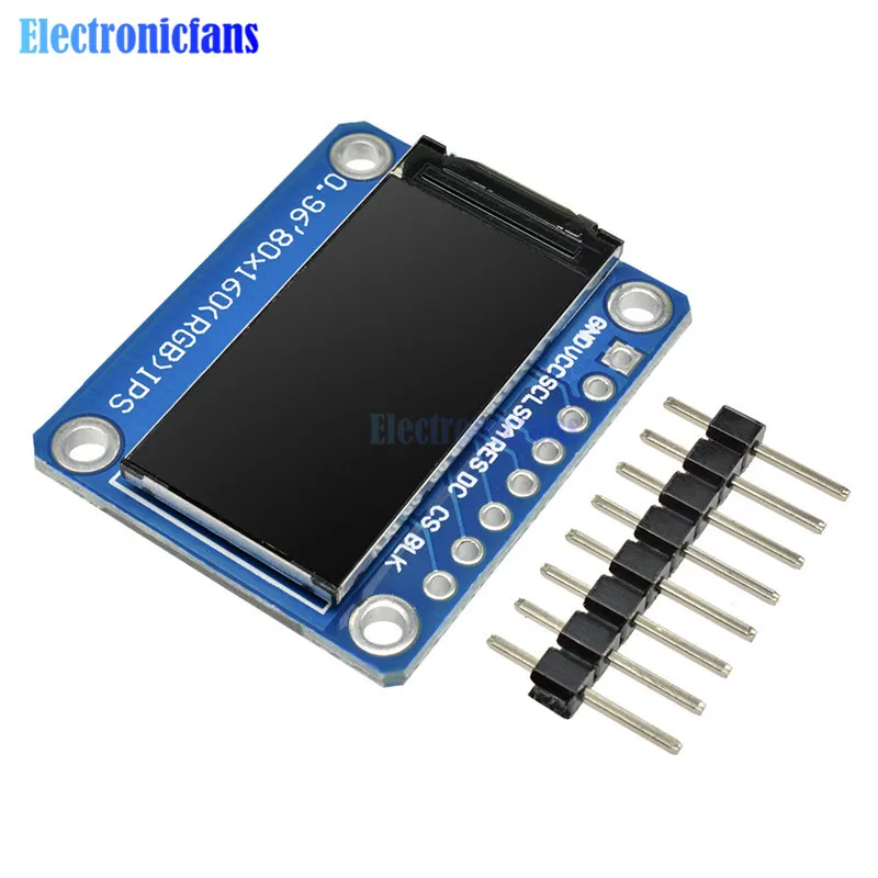 Ips 0,96 дюймов 80X160 ips SPI HD 65K lcd полноцветный дисплей lcd модуль ST7735 Привод IC 80*160 3,3 V SPI интерфейс(не OLED