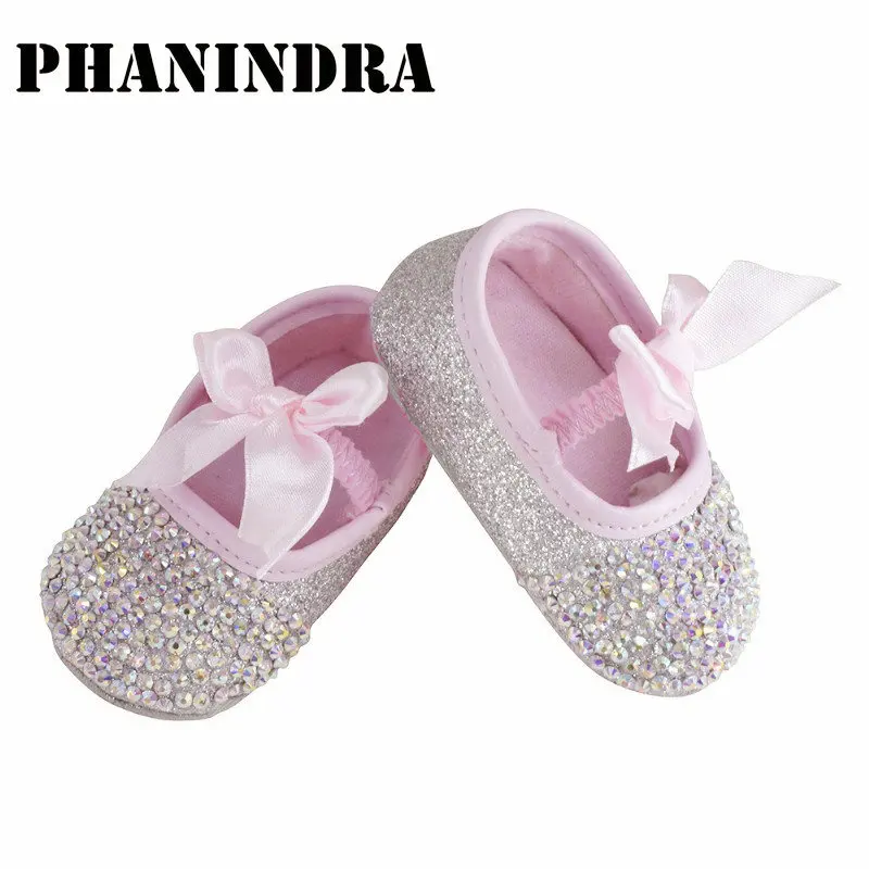 2021 Новорожденные принцессы Стразы детские ботинки ручной работы с жемчугом для
